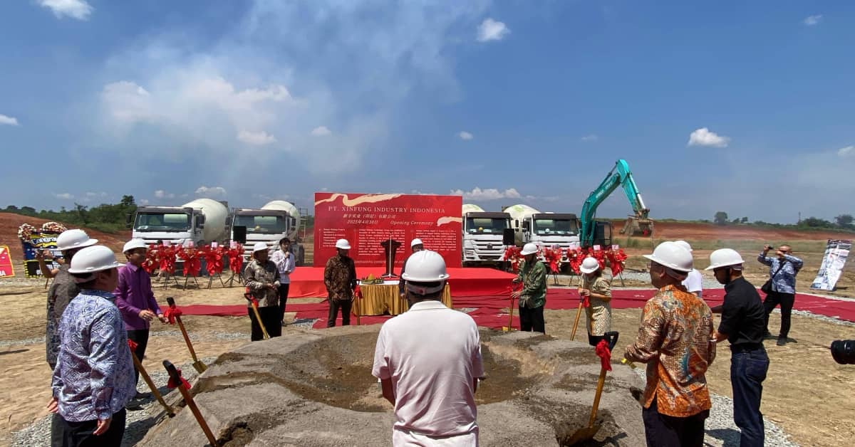 30 April 2025 新丰实业（印尼）有限公司在 Subang Smartpolitan 举行新工厂动工仪式